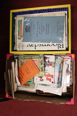 Lot 80 - A collection of ephemera, books, and...