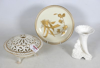Lot 102 - A Royal Worcester porcelain pot pourri, having...