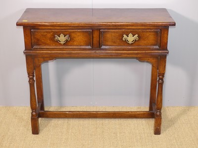Lot 701 - A contemporary joined oak two-drawer side...