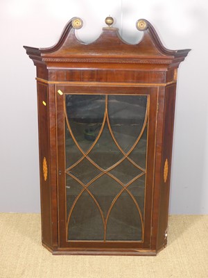 Lot 702 - A 19th century mahogany, satinwood inlaid and...