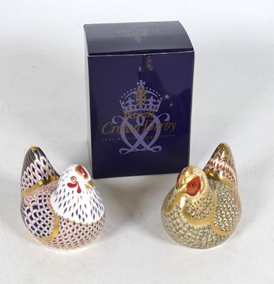Lot 125 - A Royal Crown Derby porcelain paperweight...