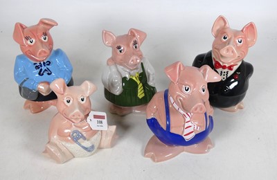 Lot 108 - A group of five Wade NatWest piggy banks,...