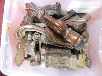 Lot 187 - A collection of various furniture mouldings,...