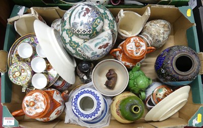 Lot 130 - A collection of Japanese ceramics, to include...