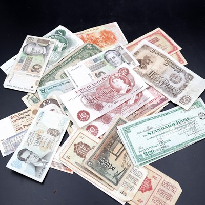 Lot 221 - A collection of British and world banknotes,...