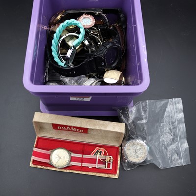 Lot 222 - A collection of wristwatches, to include a...