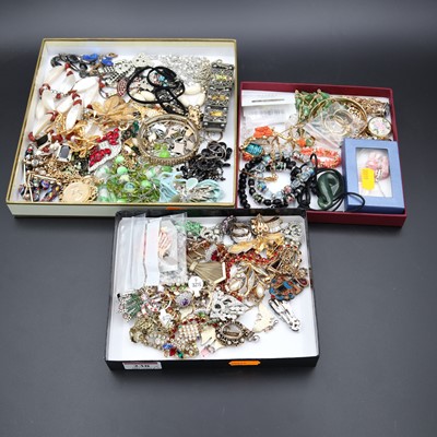 Lot 238 - A collection of costume jewellery, to include...