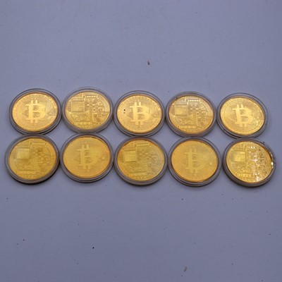 Lot 242 - A group of ten reproduction gilt metal novelty...