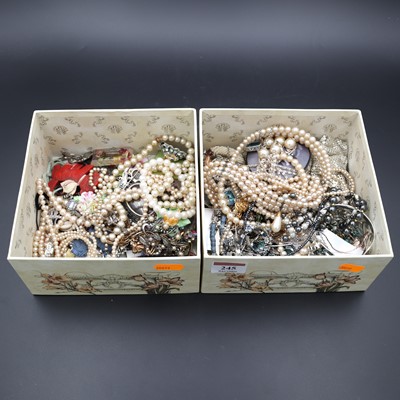 Lot 245 - A collection of costume jewellery, to include...