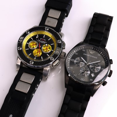 Lot 318 - A Delorean gent's steel cased automatic...