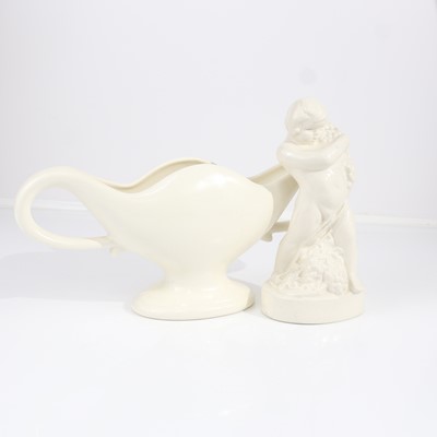 Lot 305 - Ashstead Potters - a 1930s white glazed...