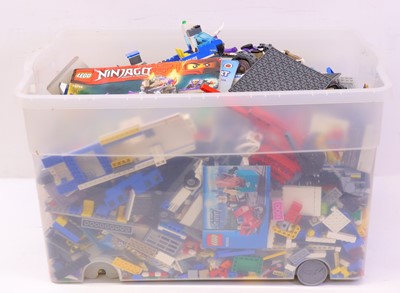 Lot 49 - large box containing a collection of Lego...
