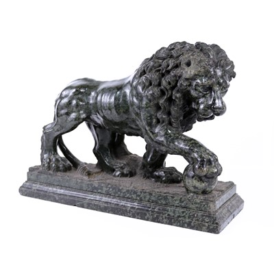 Lot 143 - A mid-19th century Grand Tour carved green...