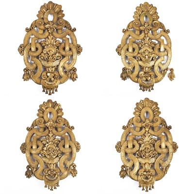 Lot 138 - A set of four 18th century Baroque influenced...