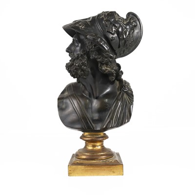 Lot 146 - A 19th century continental pedestal bronze...