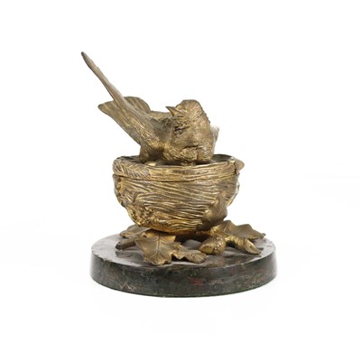 Lot 130 - A late 19th century French gilt bronze desk...