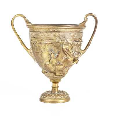 Lot 126 - A 19th century Grand Tour gilt bronze pedestal...