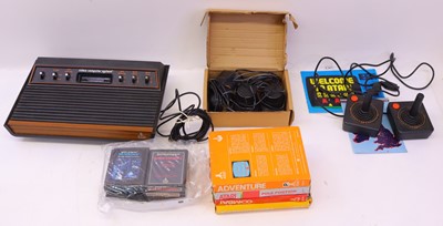 Lot 290 - An Atari video computer system, joysticks and...