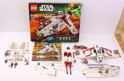 Lot 62 - Lego Star Wars No. 75021 Republic Gunship...