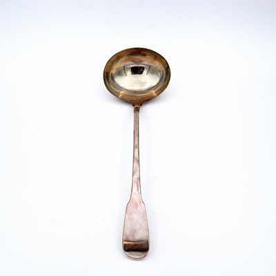 Lot 65 - A George III silver ladle, in the Fiddle...
