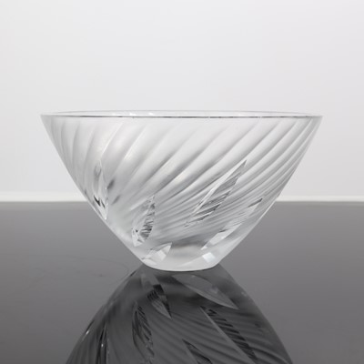 Lot 318 - Lalique - a contemporary 'Borea' heavy glass...
