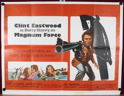 Lot Magnum Force, 1973 UK quad film poster,...