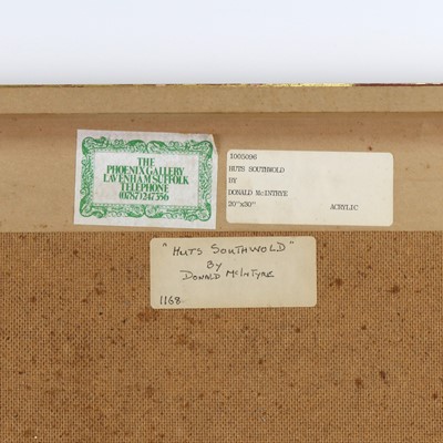 Lot 48 - Donald McIntyre (British, 1923-2009) - Huts,...
