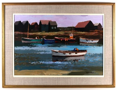 Lot 48 - Donald McIntyre (British, 1923-2009) - Huts,...