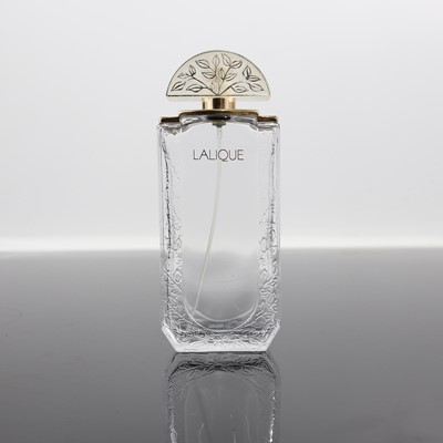 Lot 329 - Lalique - a contemporary moulded glass perfume...