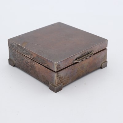 Lot 251 - A mid-20th century silver cigarette case, of...