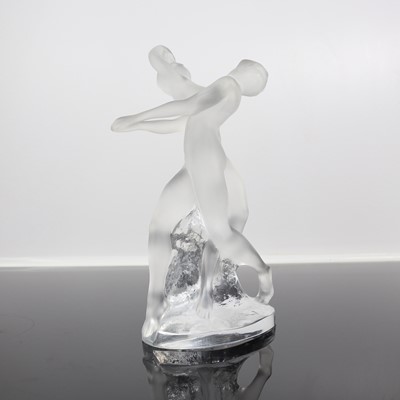 Lot 328 - A contemporary Lalique 'Deux Danseuses'...