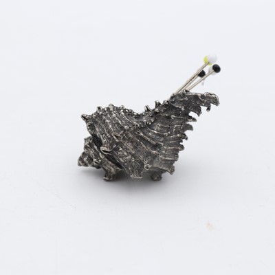 Lot 352 - A Victorian white metal novelty pin cushion in...