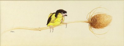 Lot 29 - David Cook (British, b.1940) - Canary Chick on...