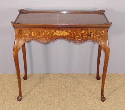 Lot 224 - A 19th century Dutch walnut and floral...