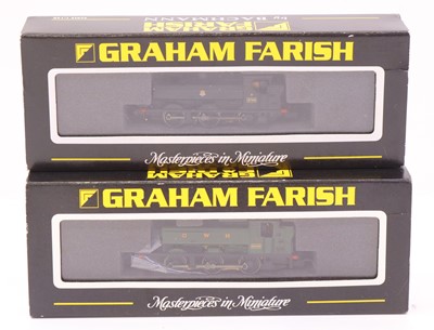 Lot 726 - Two Graham Farish N gauge Pannier tanks, to...