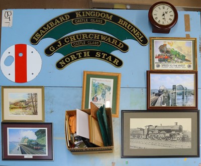 Lot 311 - A large collection of various GWR railwayana,...