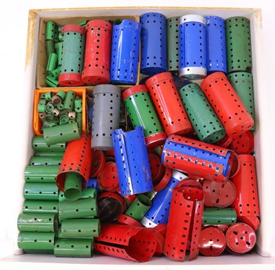 Lot 73 - One draw containing various Meccano rolled...