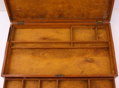 Lot 76 - A Meccano mid-20th-century woden No. 6 empty...