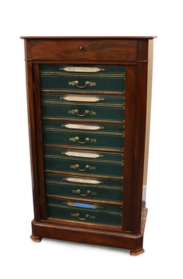 Lot 247 - A late Victorian mahogany Wellington type...