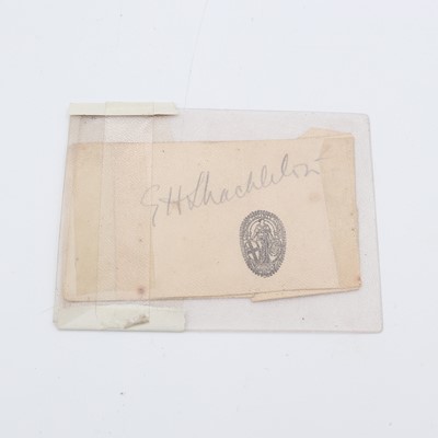 Lot 16 - Shackleton, Sir Ernest Henry - ink signature...