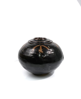 Lot 313 - A large studio pottery globular vase, with...