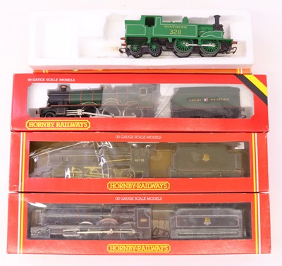 Lot 544 - Four Hornby 00 gauge locos to include an 8F in...
