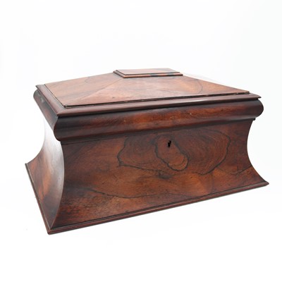 Lot 122 - An early Victorian rosewood tea caddy, of...