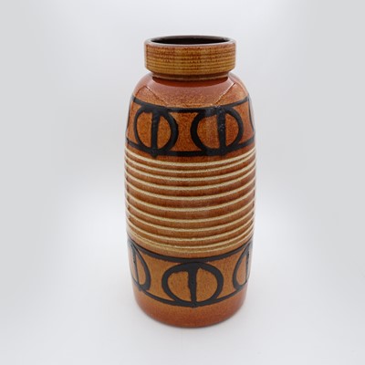 Lot 8 - A West German pottery vase, of shouldered form,...