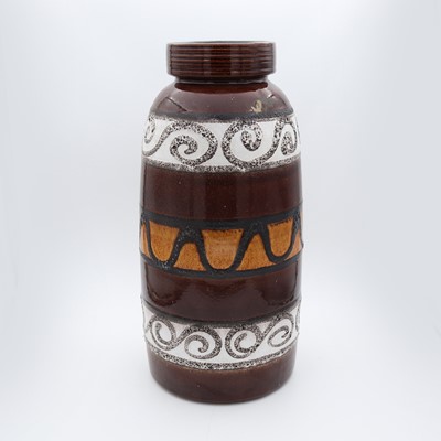 Lot 9 - A West German pottery vase, of shouldered form,...