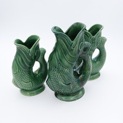 Lot 15 - A Dartmouth pottery jug in the form of a...