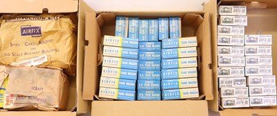 Lot 670 - Three boxes containing various Airfix 00 gauge...