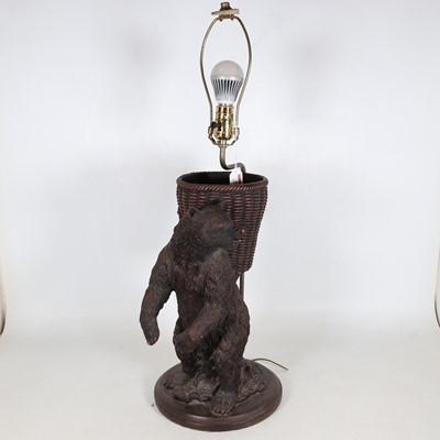 Lot 42 - A reproduction composite table lamp in the...