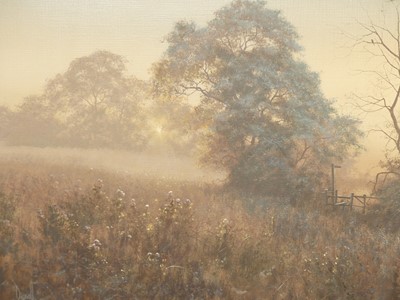 Lot 504 - David Dipnall (1941-2023) - Dawn Mist, oil on...