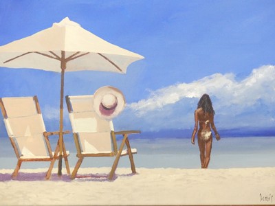Lot 521 - Dennis Nash (b.1947) - three various Beach...